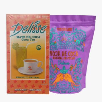 Delisse Coca Powder Premium 250g & Delisse Coca Tea 100 Tea Bags